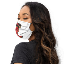 Load image into Gallery viewer, White Face-Mask - Red & Gold Revenge Tour Collection.