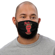 Load image into Gallery viewer, Black Face-Mask - Red &amp; Gold Revenge Tour Collection.

