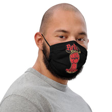Load image into Gallery viewer, Black Face-Mask - Red &amp; Gold Revenge Tour Collection.
