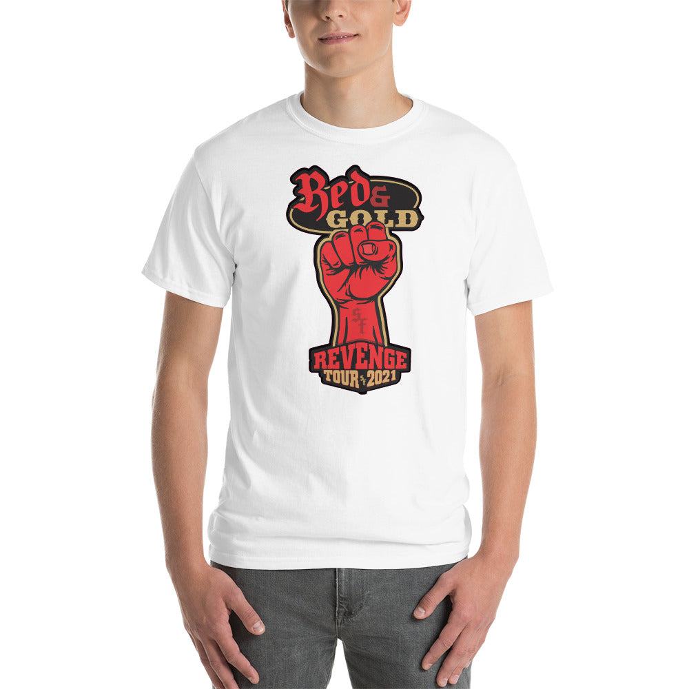 White-T-Shirt-Red & Gold Revenge Tour Collection.